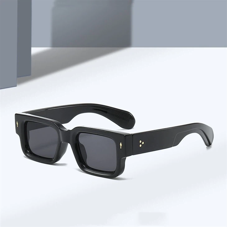 Квадратні чорно-жовті сонцезахисні окуляри